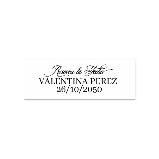Reserva la Fecha Save the Date auf Spanisch Permastempel (Design)