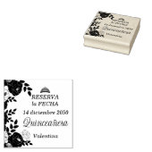 Reserva la Fecha Save the Date Spanisch Quinceaner Gummistempel (Stempel)