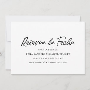 Reserva la Fecha Simple Modernes Spanisch Save The Date