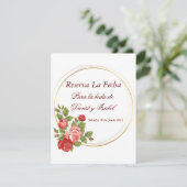 Reserva La Fecha (Spanisch Save the Date) Save The Date (Stehend Vorderseite)