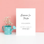 Reserva La Fecha | Spanische Hochzeit in Kalligraf Save The Date