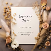 Reserva La Fecha | Spanische Hochzeit in Kalligraf Save The Date