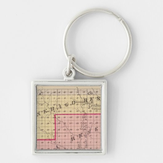 Reservate für Omaha und Winnebago in Nebraska Schlüsselanhänger (Vorne)