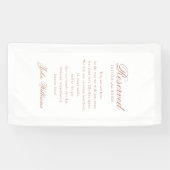 Reserved - Father of the Bride - Memorial Wedding Banner (Horizontal)