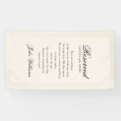 Reserved - Father of the Bride - Memorial Wedding Banner (Horizontal)