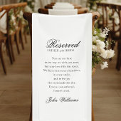 Reserved - Father of the Bride - Memorial Wedding Banner