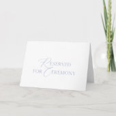 “Reserved for Ceremony” Wedding Seating Card Einladung (Vorderseite)