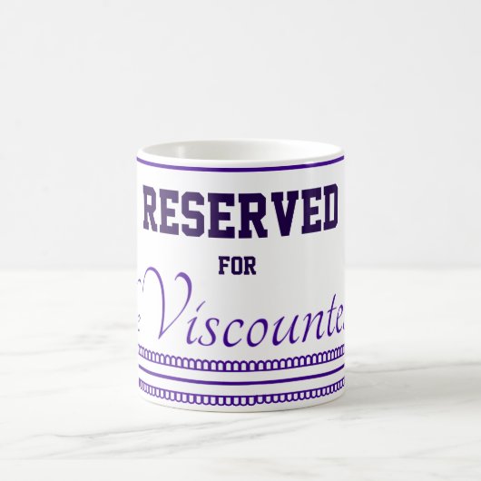 Reserved  for The Viscountess Classic Mug, 11 oz Kaffeetasse (Mittel)