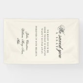 Reserved Seat - Classic Wedding Memorial Beige Banner (Horizontal)