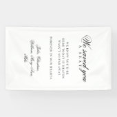 Reserved Seat - Classic Wedding Memorial White Banner (Horizontal)