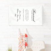 Reserved Seat - Classic Wedding Memorial White Banner (Insitu)
