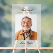 Reserved Seat - Memorial Wedding Photo Acrylschild (Neutral)