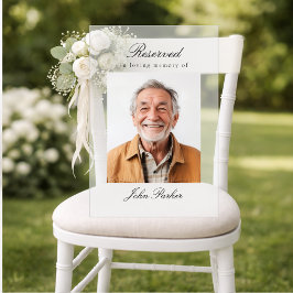Reserved Seat - Memorial Wedding Photo Acrylschild