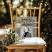 Reserved Seat Memorial Wedding Photo Sign Plaque Acrylschild