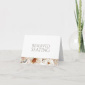 Reserved Seating Wedding Table Sign Einladung (Vorderseite)