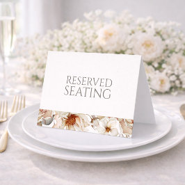 Reserved Seating Wedding Table Sign Einladung