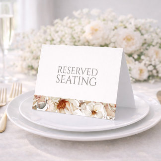 Reserved Seating Wedding Table Sign Einladung
