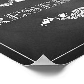 Reserved Sign Wedding or Party 8x10 Poster (Ecke)