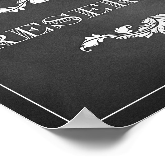 Reserved Sign Wedding or Party 8x10 Poster (Ecke)