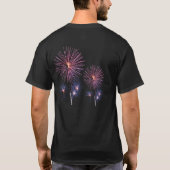 RESERVEN beim Waving American Flag Schriftart T-Shirt (Rückseite)