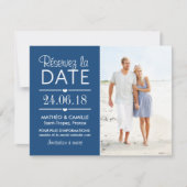 Réserver la Date du Mariage | Cartes Avec Photo Einladung (Vorderseite)