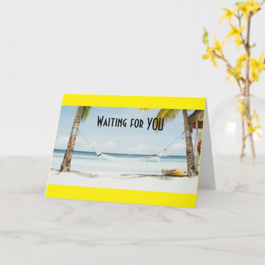 ** RESERVIEREN SIE DIESES HAMMOCK** HEY SIE SIND R KARTE (Gelbe Blume)