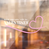 Reservieren Sie Ihre Tischvalentinen mit eigenem T Fensteraufkleber (Blatt 2)