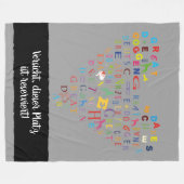 Reservierfür Deutsche Doggen Fleecedecke (Vorderseite (Horizontal))