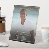 Reserviert einen Sitzplatz Vater von Bride Foto Ho Sockelschild (In SItu)