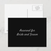 Reserviert für Bride and Groom Card Postkarte (Vorne/Hinten)