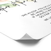 Reserviert für das Vaterzeichen der Braut Poster (Ecke)