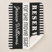 Reserviert für den Movie Star Personalisiert Funny Sherpadecke (Vorderseite)