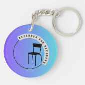 Reserviert für Erholung-Sitzhalter-Schlüsselkette Schlüsselanhänger (Rückseite)