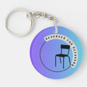 Reserviert für Erholung-Sitzhalter-Schlüsselkette Schlüsselanhänger (Vorderseite)