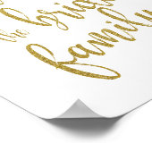 Reserviert für Glitzer der Familie von Bride 8x10  Poster (Ecke)