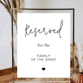 Reserviert für Hochzeitsfeiern Empfang Poster