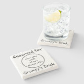 Reserviert für sarkastischen Untersetzer aus Grump (Seitenansicht)