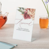Reserviert - Hochzeit von Blume, die erdig werden Sockelschild (In SItu)