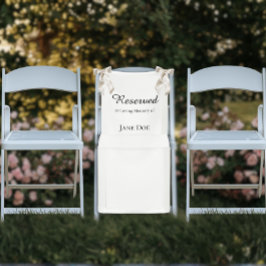 Reserviert im Gedenken - Hochzeitssitz Familiensch Banner