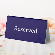 Reserviert | Restaurant-Tischreservierung-Zelt-Sch