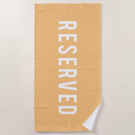 Reserviert Strandtuch (Vorderseite)
