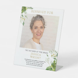 Reservierte Foto-Hochzeit Gerettet Sockelschild