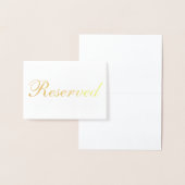 Reservierte Gold Foil Table Card Folienkarte (Anzeige)