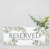 Reservierte Grüne Eukalyptus Einladung (Stehend Vorderseite)