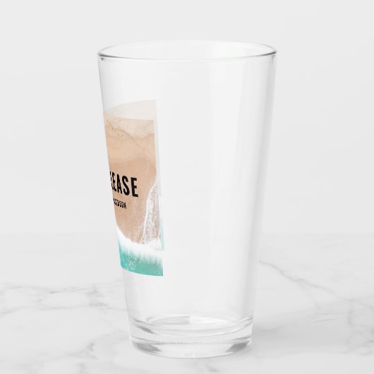 Reservierte ozeanische Strandgeschenke Sommer lust Glas (Links)