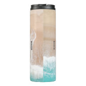 Reservierte ozeanische Strandgeschenke Sommer lust Thermosbecher (Rückseite)