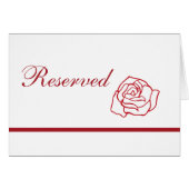 Reservierte Platzkarte (Vorderseite (Horizontal))