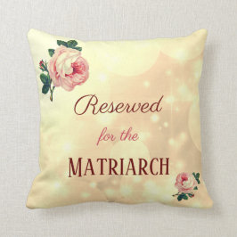 Reservierte Rose Ehemann Kissen