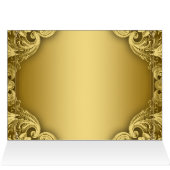 Reservierte Sitzkarten Elegantes Gold (Innenansicht Horizontal (Oben))