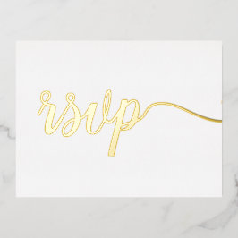 Reservierte Sitzplätze Einfach Elegant Keine Rücks Folie Einladungspostkarte